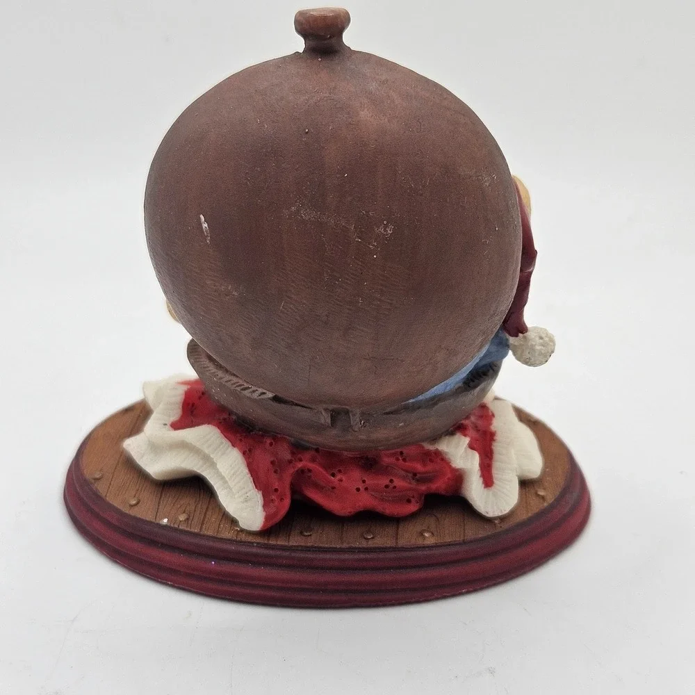 Vintage Christmas Mice Clock‎ Figurine Resin Mouse Couple Sleeping Timepiece